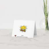 ここ来ザサンウクライナフォークアート カード (裏面)