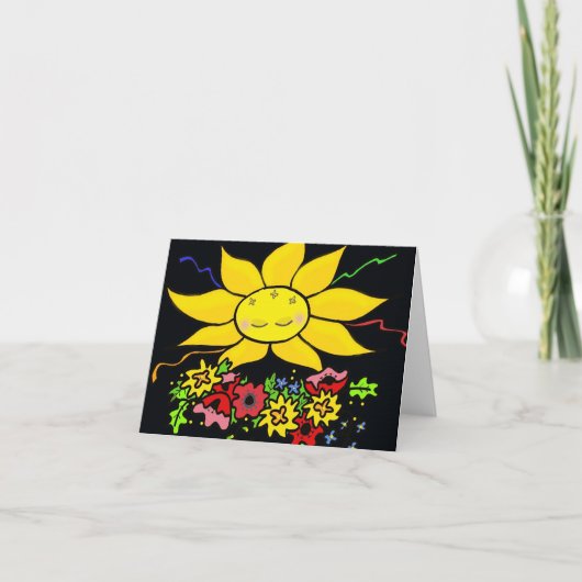 ここ来ザサンウクライナフォークアート カード (正面)