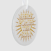 ここ来ザサン・アクリルオーナメント オーナメント (正面)