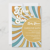 ここ来ザソンサンシャインベビーシャワー招待状 招待状 (正面)