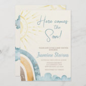 ここ来ザソンベビー招待状 招待状 (正面/裏面)