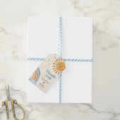 ここ来ザソンレトロサンシャインメッセージカード ギフトタグ (より糸付き)