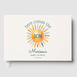 ここ来ザソン男の赤ちゃんシャワーゲストブック ゲストブック