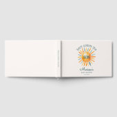 ここ来ザソン男の赤ちゃんシャワーゲストブック ゲストブック (全面)