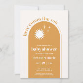 ここ来ザソン男の赤ちゃんシャワー招待状 招待状 (正面)