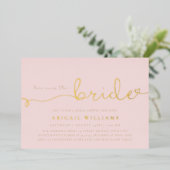 ここ来ザブライドフォイル招待状 箔招待状 (立ち正面)