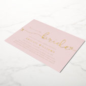 ここ来ザブライドフォイル招待状 箔招待状 (回転した状態)