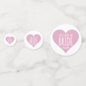 ここ来ザブライドブライダルシャワーテーブル紙吹雪 コンフェッティ (正面)