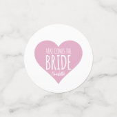 ここ来ザブライドブライダルシャワーテーブル紙吹雪 コンフェッティ (スモール正面)