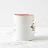 ここ来ザブライド赤面水カラーフローラ ツートーンマグカップ (中央)