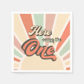 ここ来ザワンレトロレインボーバースデーパーティー スタンダードカクテルナプキン (正面)