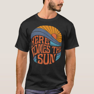 ここ来ザ太陽ヴィンテージレトロ60年代サーフサム Tシャツ