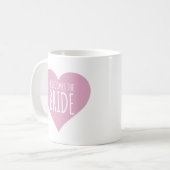 ここ来ザ花嫁ブライダルシャワーギフトコーヒーマグ コーヒーマグカップ (正面左)