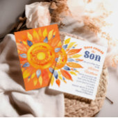 ここ来ソンサンシャインブルーレイボーイベビーシャワー 招待状