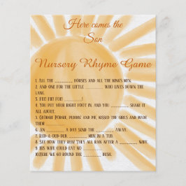 ここ来ソンベビーシャワーベビー子供部屋韻ゲーム