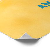 ここ来ブルーサンシャインベビーシャワーおもしろい狩りゲーム ポスター (角)