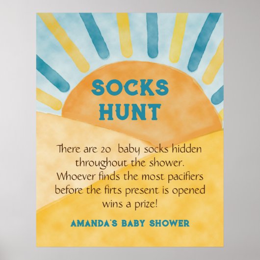 ここ来ブルーレイズサンシャインベビーシャワー狩りゲーム ポスター (正面)