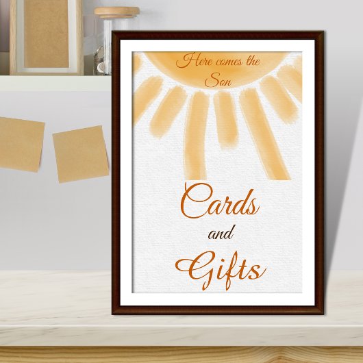 ここ来息子黄日照赤ちゃんシャワーの好意 ポスター