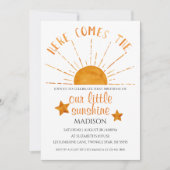 ここ来日 – 水の色の最初の誕生日 招待状 (正面)