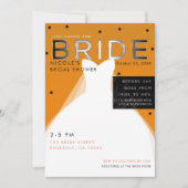 ここ来BRIDEハロウィーンオレンジブライダルシャワー 招待状 (正面)