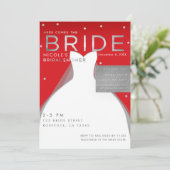 ここ来BRIDE Silver & Red Chicブライダルシャワー 招待状 (スタンド正面)