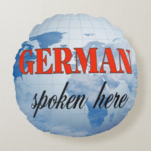 ここ話の曇り地球 ラウンドクッション (正面)