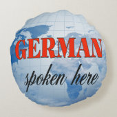 ここ話の曇り地球 ラウンドクッション (裏面)