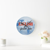 ここ話の曇り地球 ラウンド壁時計 (ホーム)