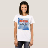 ここ話の曇り地球 Tシャツ (正面フル)