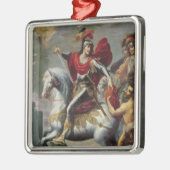 こじきと彼のマントを共有するセントマーチン メタルオーナメント (左)