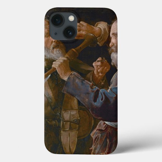 こじきの口論、c.1625-30 (キャンバスの油) Case-Mate iPhoneケース (裏面)