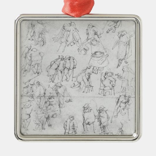 こじき メタルオーナメント (正面)