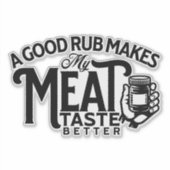 こすり良いと肉の味が良くなる シール (正面)