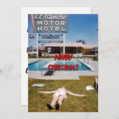 こすり込め！1950年代の晴れた面白いレトロフォトグラフ シーズンカード (正面/裏面)