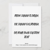 こすり込め！1950年代の晴れた面白いレトロフォトグラフ シーズンカード (裏面)