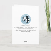 こそこそする人… 挨拶 カード (裏面)