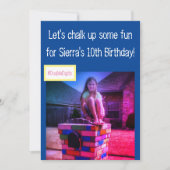 こだわりのチョークペイントパーティー招待状 招待状 (正面)