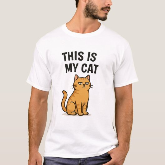 こちらがマイ猫おもしろい猫好きTシャツ Tシャツ (正面)