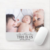 こちらが私たち |父モダンの日の家族写真 マウスパッド (マウス)