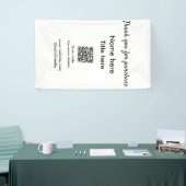 こちらで購入いただいた商品の名前とタイトルをスキャンしてください QRコードを読み取ってください 横断幕 (トレードショー)