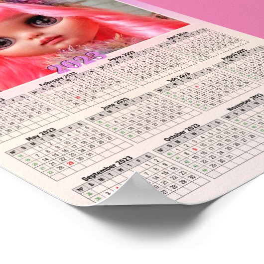 こちらにあなたのお写真カレンダー2023が表示されます ポスター (角)