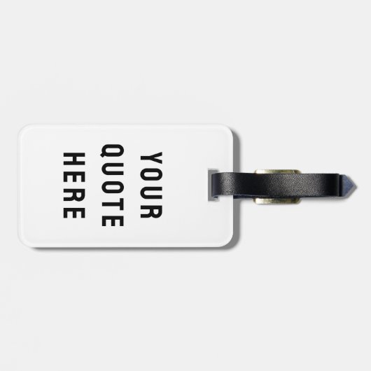 こちらにお好きな文章を入れてください。特別なテキストが入ったプレゼント ラゲッジタグ (裏面横)