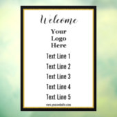 こちらに貴社のテキストとロゴを掲載できます ウィンドウサイン (シート3)