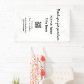 こちらのQRコードをスキャンして購入の確認をお願いします 名前とタイトルはこちら 横断幕 (インサイチュ)