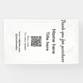 こちらのQRコードをスキャンして購入名とタイトルを入力してください 横断幕