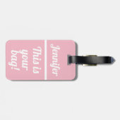 こちらはあなたの鞄です | おもしろいスーツケースタグ ラゲッジタグ (裏面横)
