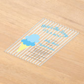 こちらはスクープのアイスクリーム夏のベビーシャワー アクリル招待状 (レイダウン)