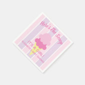 こちらはスクープのアイスクリーム夏のベビーシャワー スタンダードカクテルナプキン (角)