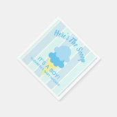 こちらはスクープのアイスクリーム夏のベビーシャワー スタンダードカクテルナプキン (角)