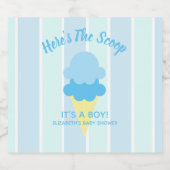 こちらはスクープのアイスクリーム夏のベビーシャワー ビールラベル (シングルラベル)